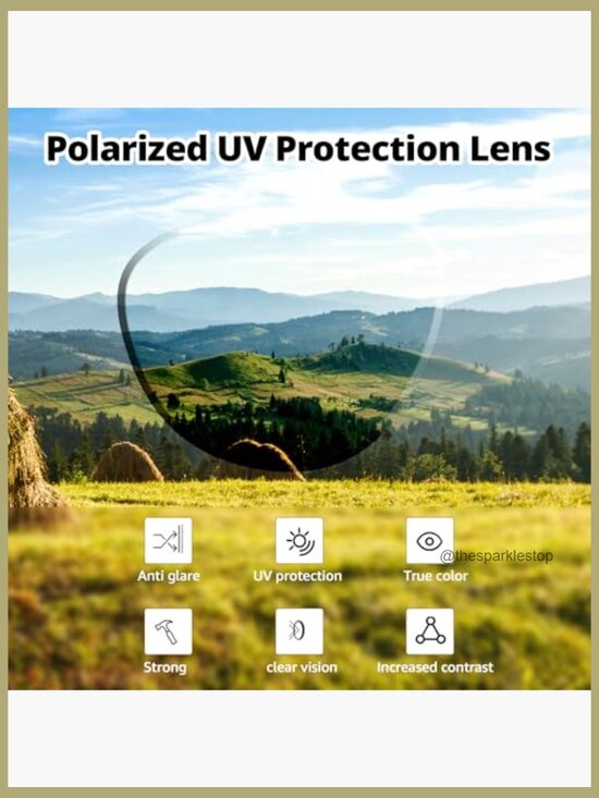 Polarized Square Mirrored Sunglasses with UV Protection Anti Glare main image 7